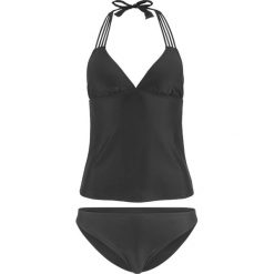 Tankini (2 części) bonprix czarny. Czarne stroje kąpielowe damskie bonprix, bez wzorów. Za 64,99 zł.