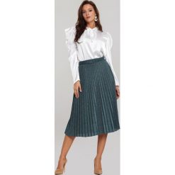 Granatowa Spódnica Gallista. Niebieskie spódniczki damskie Renee, s, w paski, z dzianiny, eleganckie, midi, dopasowane. Za 119,99 zł.