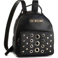 Plecak LOVE MOSCHINO - JC4074PP18LL0000 Nero. Czarne plecaki damskie Love Moschino, bez wzorów, ze skóry ekologicznej. Za 1569,00 zł.