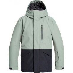 Quiksilver kurtka chłopięca Mission Youth 170 Green. Zielone kurtki chłopięce Quiksilver, na zimę, bez wzorów, sportowe, bez kaptura. Za 432,00 zł.