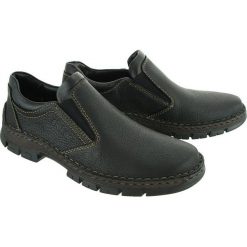 RIEKER 12272-00 black, półbuty/mokasyny męskie. Czarne mokasyny męskie Rieker, ze skóry. Za 299,90 zł.