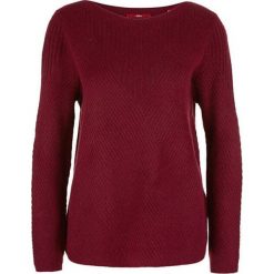 S.Oliver Damski sweter PULLOVER LONGSLEEVE Bordeaux 14.910.61.6417.4906 (rozmiar 34). Czerwone swetry damskie S.Oliver, s, bez wzorów, bez rękawów, bez kaptura. W wyprzedaży za 195,00 zł.