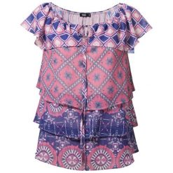 Desigual Bluzka Damska Blus Khan L Różowy. Różowe bluzki damskie marki Desigual, l, bez wzorów, eleganckie, bez kołnierzyka, bez rękawów. Za 249,00 zł.