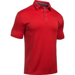 Under Armour Koszulka męska Tech Polo Czerwona r. M (1290140-600). Szare koszulki polo marki Under Armour, l, z dzianiny, z kapturem. Za 125,54 zł.