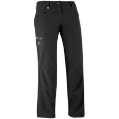 Salomon Spodnie Turystyczne Wayfarer Winter Pant W Black 32/R. Czarne spodnie damskie marki Salomon, ze skóry. W wyprzedaży za 319,00 zł.