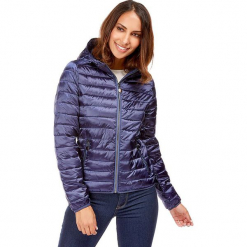 Kurtka zimowa w kolorze granatowym. Niebieskie kurtki damskie pikowane marki Snowie Collection, na zimę, s. W wyprzedaży za 227,95 zł.