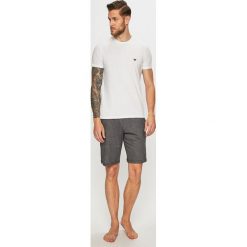 Emporio Armani - Piżama. Niebieskie piżamy męskie Emporio Armani, s, bez wzorów, z bawełny, bez rękawów. W wyprzedaży za 299,90 zł.