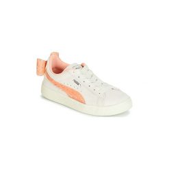 Buty Dziecko Puma PS SUEDE BOW JELLY AC.WHIS. Brązowe trampki dziewczęce Puma, bez wzorów, bez zapięcia. Za 259,00 zł.