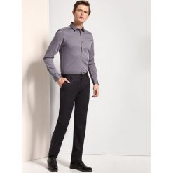 Koszula długi rękaw męska slim fit. Szare koszule męskie na lato, m, eleganckie. W wyprzedaży za 49,99 zł.