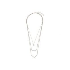 NASZYJNIK ACCCESSORIES 1W7-001-AW19 Srebrny. Szare naszyjniki damskie ACCCESSORIES, srebrne. Za 29,99 zł.