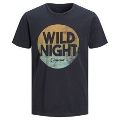 Jack&Jones T-shirt męski Zap Tee Ss Crew Neck Total Eclipse Slim (rozmiar M). Koszulki męskie Jack&Jones, m, bez wzorów, bez kołnierzyka, bez rękawów. W wyprzedaży za 59,00 zł.