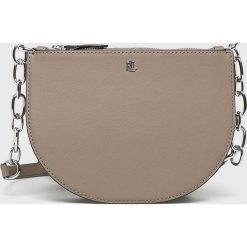 Lauren Ralph Lauren - Torebka skórzana. Listonoszki damskie Lauren Ralph Lauren, w paski, z poliesteru, na ramię, małe, bez dodatków. W wyprzedaży za 739,90 zł.