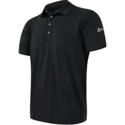 Sensor Merino Active Męska Koszulka Polo Z Krótkim Rękawem, Czarna, Xxl. Czarne koszulki męskie termoaktywne Sensor, xxl, bez wzorów, z materiału, sportowe, z długim rękawem. Za 249,00 zł.