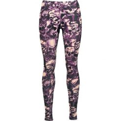 Spodnie damskie: Alcatraz Purple skull Legginsy czarny/purpurowy
