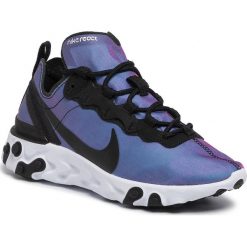 Buty NIKE - React Eleent 55 Prm CD6964 001 Black/Black/Laser Fuchsia. Fioletowe półbuty damskie Nike, bez wzorów, z tworzywa sztucznego, bez obcasa, na płaskiej podeszwie, bez zapięcia. W wyprzedaży za 409,00 zł.
