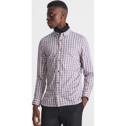 Koszula w kratę slim fit - Szary. Szare koszule męskie marki Reserved, m. Za 119,99 zł.