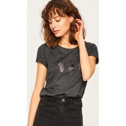 T-shirt we wzory - Szary. Szare t-shirty damskie marki DOMYOS, z bawełny. Za 69,99 zł.