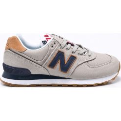 New Balance - Buty ML574YLB. Szare halówki męskie New Balance, z gumy, na sznurówki. W wyprzedaży za 269,90 zł.