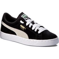 Sneakersy PUMA - Suede Jr 355110 01 Black/White. Czarne półbuty damskie Puma, ze skóry. W wyprzedaży za 189,99 zł.