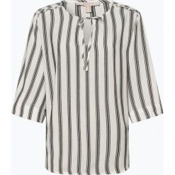 Esprit Casual - Bluzka damska, beżowy. Brązowe bluzki damskie Esprit Casual, w paski, casualowe, z falbankami, bez rękawów. Za 169,95 zł.