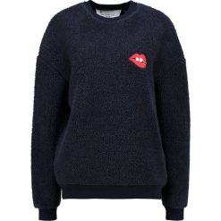 Bluzy rozpinane damskie: Topshop BORG LIPS Bluza dark blue