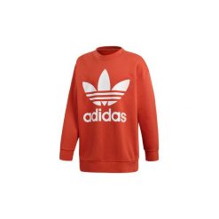 Bluzy adidas Bluza oversize z zaokrąglonym dekoltem Trefoil. Pomarańczowe bluzy męskie Adidas, m, bez wzorów, bez kołnierzyka, bez rękawów, bez kaptura. Za 329,00 zł.