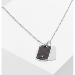Naszyjniki męskie: Emporio Armani Naszyjnik silvercoloured