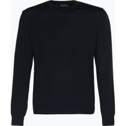 März - Męski sweter z wełny merino, niebieski. Niebieskie swetry klasyczne męskie marki März, m, z wełny, z klasycznym kołnierzykiem. Za 399,95 zł.
