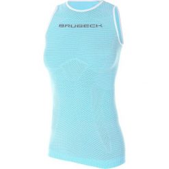 Brubeck Koszulka damska 3D Run PRO błękitna r. S (TA10300). Niebieskie bluzki damskie Brubeck, s. Za 93,54 zł.