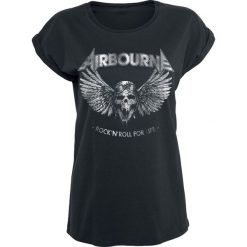 Airbourne Rock N Roll For Life Koszulka damska czarny. Czarne bluzki damskie marki Airbourne, m. Za 94,90 zł.