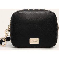 Trussardi Jeans - Torebka. Różowe listonoszki damskie Trussardi Jeans, w paski, z poliesteru, na ramię, małe, bez dodatków. Za 429,90 zł.