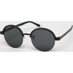 Answear - Okulary. Czarne okulary przeciwsłoneczne damskie ANSWEAR, okrągłe. W wyprzedaży za 24,90 zł.
