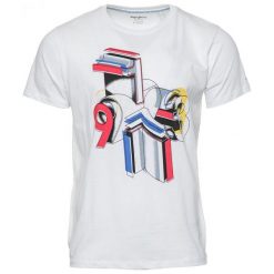 Pepe Jeans T-Shirt Męski Jacob, Xl, Biały. Białe koszulki męskie marki Pepe Jeans, xl, bez wzorów, z jeansu, bez kołnierzyka, krótkie. Za 169,00 zł.