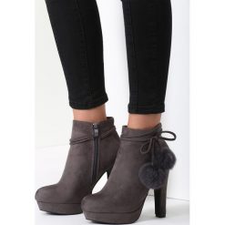 Szare Botki Walk Wthis Way Baby. Szare botki damskie marki vices, eleganckie, na wysokim obcasie, na słupku, na zamek. Za 79,99 zł.