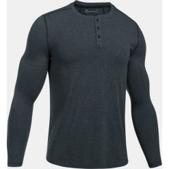Under Armour Koszulka męska Threadborne Knit Fitted Henley grafitowa r. M (1298403-016). Szare t-shirty męskie Under Armour, m, z kołnierzem typu henley. Za 129,00 zł.