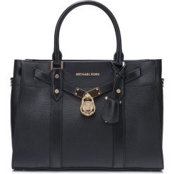 Michael Kors Nouveau Hamilton Large Torebka Czarny. Czarne torebki klasyczne damskie Michael Kors, w paski, ze skóry, bez dodatków. Za 1763,95 zł.