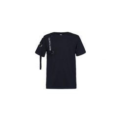 T-shirty męskie: T-SHIRT black heavy plastic. pion