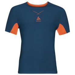 Koszulki sportowe męskie: Odlo Koszulka męska Ceramicool seamless Singlet granatowa r. L
