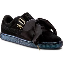 Sneakersy PUMA - Suede Heart Satin Wn's 362714 03 Puma Black/Puma Black. Czarne półbuty damskie Puma, ze skóry. W wyprzedaży za 179,99 zł.