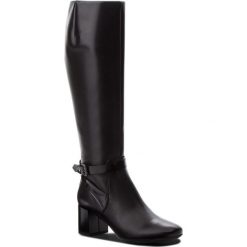Kozaki GEOX - D Audalies M.C D743YC 043BC C9999 Black. Czarne buty zimowe damskie Geox, ze skóry ekologicznej. W wyprzedaży za 569,00 zł.