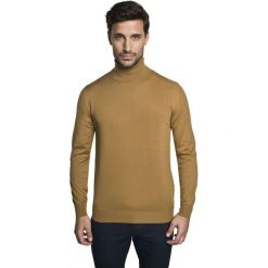 Sweter wenlock golf kamel. Brązowe swetry męskie Recman, m, bez wzorów, z golfem, bez kaptura. Za 169,00 zł.