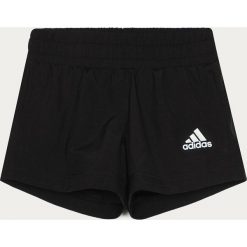 Adidas Performance - Szorty dziecięce 128-170 cm. Czarne spodenki dziewczęce adidas Performance, bez wzorów, z poliesteru, casualowe. Za 89,90 zł.