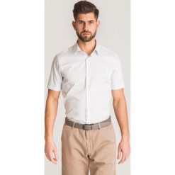 Biała koszula Joop Collection Pilib z krótkim rękawem. Białe koszule męskie Joop! Collection, m, bez wzorów, bez kołnierzyka, z krótkim rękawem. Za 199,50 zł.