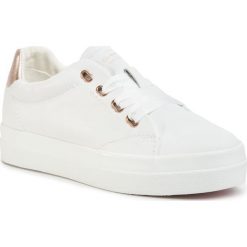 Sneakersy GANT - Avona 20531502 Br. Wht/Rose Gold G296. Białe półbuty damskie GANT, ze skóry. Za 469,00 zł.