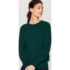 Sweter z marszczonymi rękawami - Khaki. Brązowe swetry klasyczne damskie Mohito, l. Za 79,99 zł.