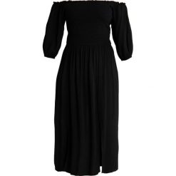 City Chic DRESS ISLAND HOLIDAY Długa sukienka black. Czarne długie sukienki City Chic, z materiału, z długim rękawem. Za 379,00 zł.