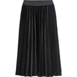 Spódnica aksamitna bonprix czarny. Czarne spódniczki damskie bonprix, w paski, eleganckie. Za 109,99 zł.