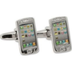 Tematyczne Męskie Spinki do Mankietów -ALTIES- TELEFON, Smartfon SPMALT0295. Spinki do mankietów męskie Alties, z mosiądzu. Za 45,00 zł.