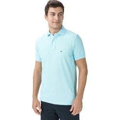 Tommy Hilfiger Polo Koszulka Niebieski. Niebieskie podkoszulki męskie TOMMY HILFIGER, s, bez wzorów, z bawełny, bez rękawów. Za 376,95 zł.