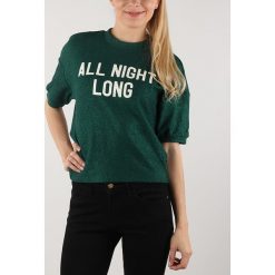 Lee All Night Long Sweter Zielony. Zielone bluzy damskie Lee, l, z nadrukiem, z bawełny, bez rękawów, bez kaptura. Za 343,95 zł.